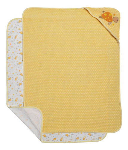 Toalla De Baño Baby Mink Con Capucha Para Bebé 2 Piezas