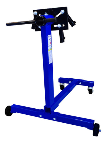 Pluma Para Motor 2 Ton + Soporte Motor 500 Kg Hantec Color Azul, Uso Rudo Profesional, Carga de Motor, Taller Mecánico