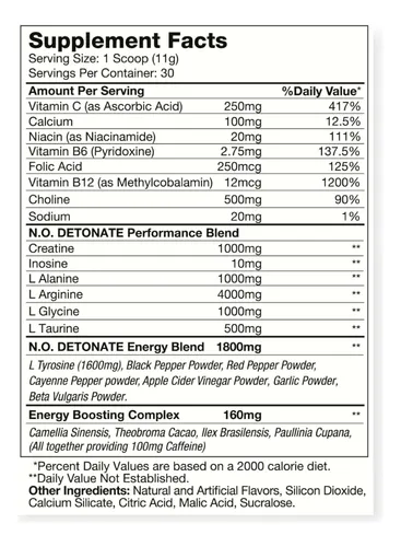 Pre- Entreno Oxy 4 N.o Detonate 330gr Limonada - Hexacore