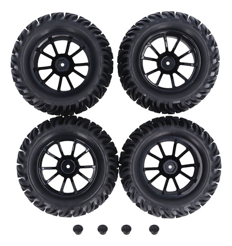 Juego De Ruedas Y Neumáticos Hex Rc De 12 Mm Para Camión, 4