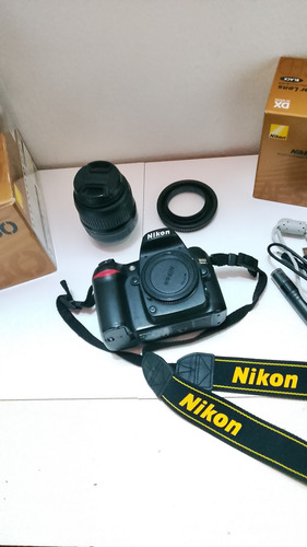 Nikon D80 Cámara Reflex Cuerpo En Caja Con Accesorios Negro