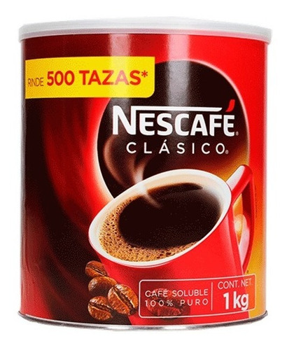 Caja Café Nescafé Clásico De 1 Kilo Con 4 Piezas