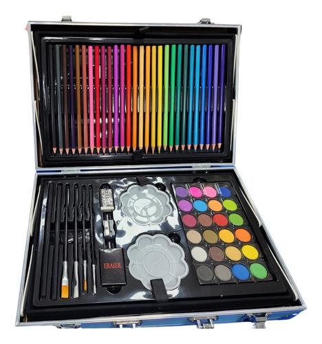 Set De Arte Infantil Love Kitty Maletin De Aluminio 145 Piez