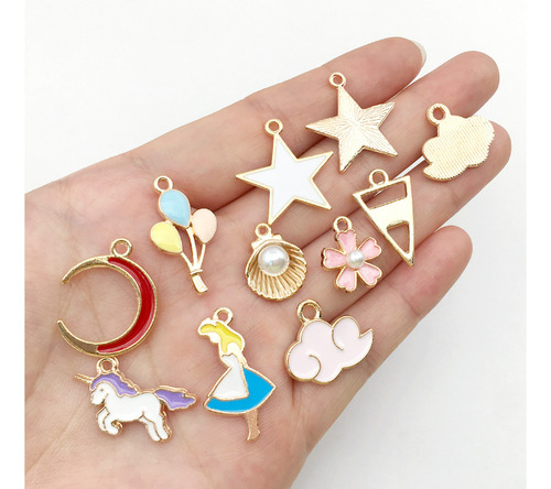 100 Pulseras Colgantes Aleaciones Mezclada Para Hacer Joyas