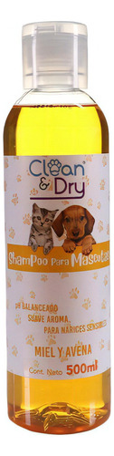 Shampoo Para Perros Premium Repelente, Relajante Y Suave Miel Y Avena