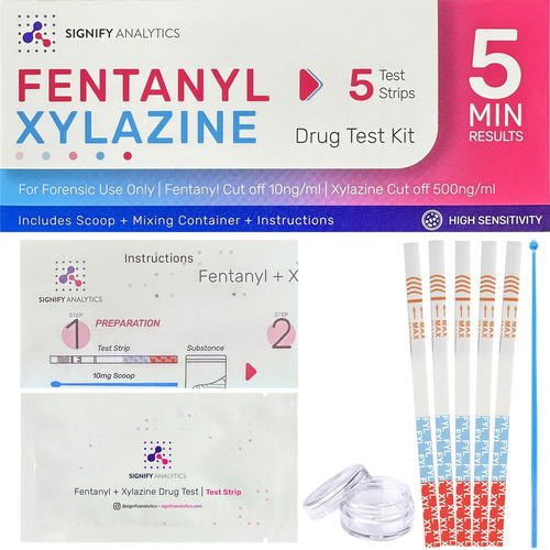 Kit De Teste De Fentanil E Xilazina Signify Analytics 5 Comb