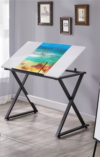 Oferta! Mesa Restirador Para Dibujo Madera Blanco