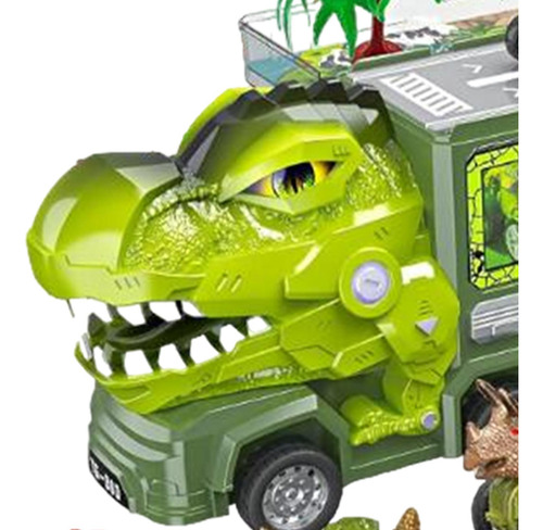 Camión Transportador De Dinosaurios Con Luces Y Sonido,