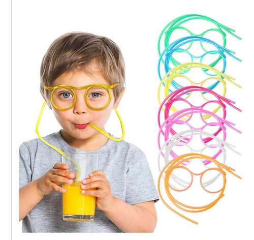 Lentes Flexibles Popotes Para Niños Fiestas Adultos