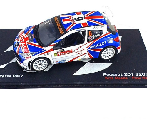Peugeot 207 S2000 Ypres Rally 1/43 Coleccion Makee Auto Wrc