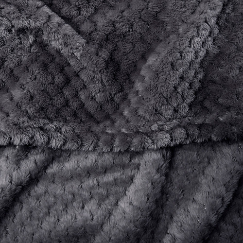Manta Popcorn 127x152 Cms Mashini Color Marengo Diseño De La Tela Pop Corn