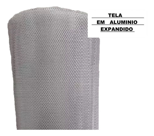 Tela Alumínio Expandida 60x100 Cm