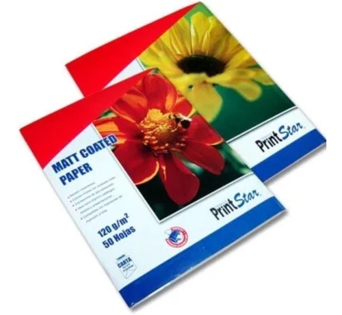 Papel Fotográfico Mate 120grs Caja 50 Hojas Carta  Printstar