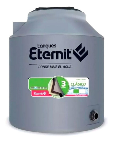 Imagen 2 de 10 de Tanque Agua Tricapa 750 Lt Eternit Con Base Flotante Metal