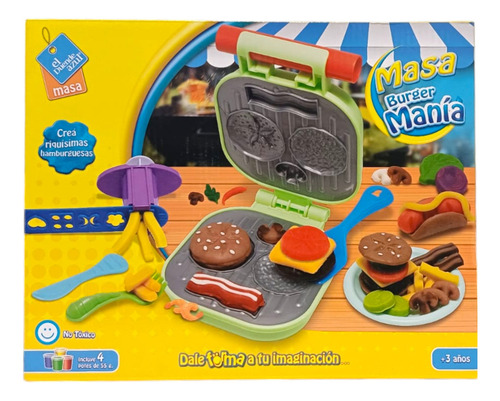 Juego De Masas Fabrica De Hamburguesas El Duende Azul 6814