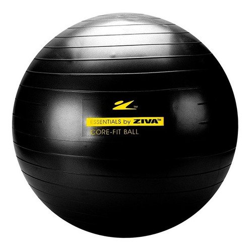 Bola Pilates Fitball 300kg + Bomba Ziva - 55cm - Preto