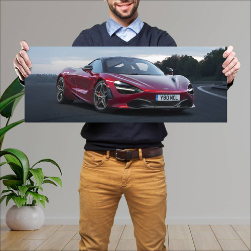 Cuadro 30x80cm Auto 2017 Mclaren 720s Us Auto 205