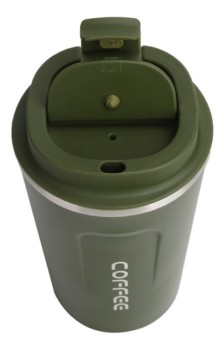 Taza De Café Térmica De 380 Ml, Doble Capa, Acero Inoxidable