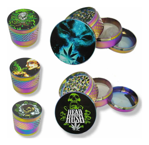 Moledor Tornasol Weed Grande Metal 3 Pisos M5