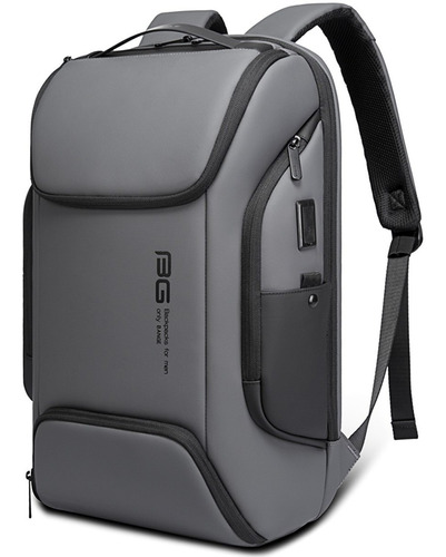 Mochila Masculina Bange Premium Para Notebook E Tablet Cor Cinza