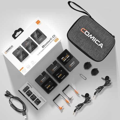 Sistema De Micrófono Inalámbrico Comica Boomx-d2 Para Cámara