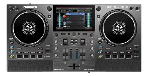 Controlador DJ Numark Mixstream Pro Go Prateado c/ 2 Decks 2