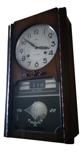 Reloj De Pared Orbex Péndulo Clásico Madera