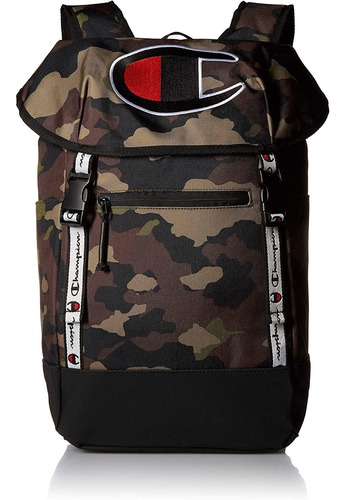 Mochila Champion Original Camuflada Con Logo