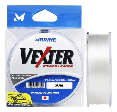 Linha Vexter Leader Fluorocarbon 0,52mm 33lbs 50m Marine Sports