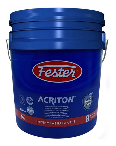 Impermeabilizante Fester Acriton Pro Shield Blanco 19L