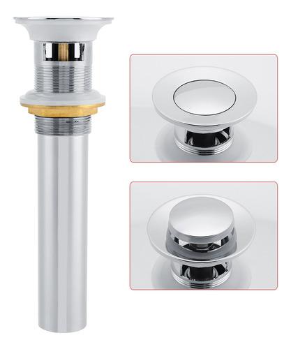 Conjunto De Lavabo De Baño Up Drain G1-1/4 De Latón Con Rebo