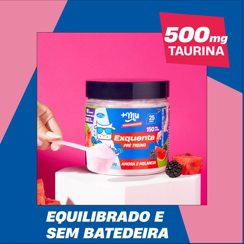 Pre Treino Exquenta Sabor Pink Lemonade 500g +Mu