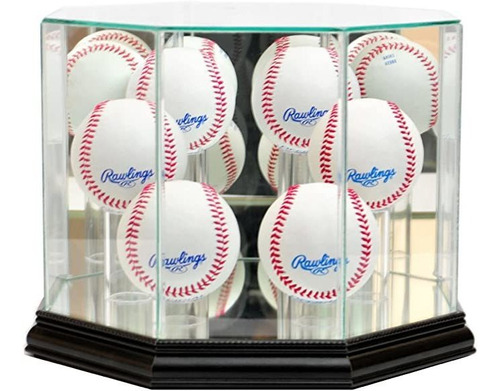 Mlb Octagon 6 béisbol Vidrio Display Case
