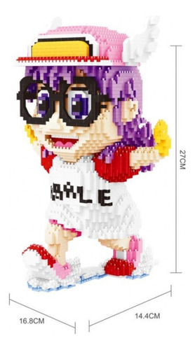 Arale Norimaki Corriendo Running Figura Armable3d Minibloque