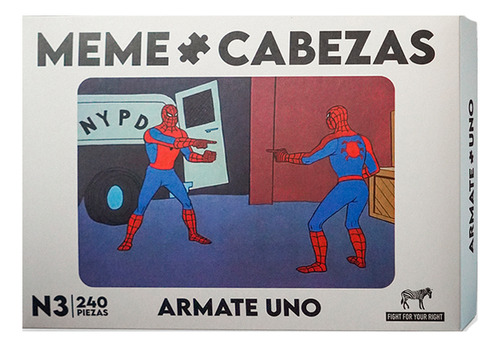 Juego De Mesa Memecabeza Fight Rompecabezas Spiderman