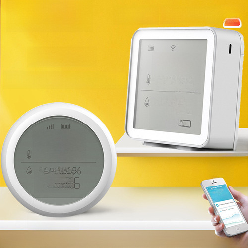 Sensor Zigbee De Temperatura Y Humedad Redondo - Tuya