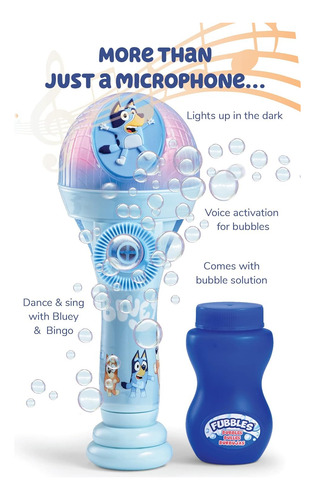 Bluey Dance Mode Bubble Machine Y Toy Micrófono | Toy Bluey