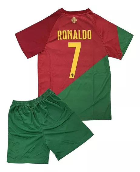 Jersey Ronaldo #7 Infantil Portugal, Qatar 2022