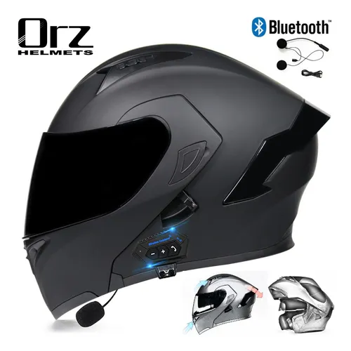 Bluetooth Integrado Casco Para Moto Certificado Abatible Dm