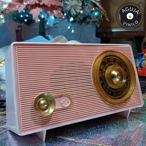 Radio Vintage Tubos Rca Victor Pink Años 60 Excelente Estado