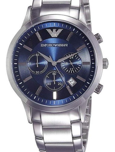  Reloj Emporio Armani Modelo Ar2448 Azul Para Hombre 