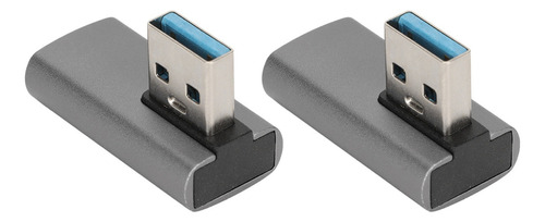 Adaptador De Ángulo Recto Usb3.0  2 Piezas  Macho A Hembra