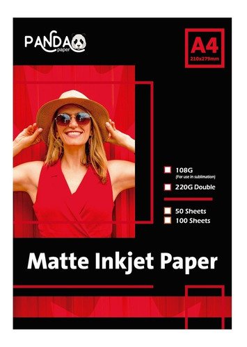Papel Bifaz Matte A4 220gr Mate Doble Cara X500hs Foto Album