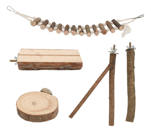 Juego De Palitos De Madera Para Perca Con Forma De Pájaros,
