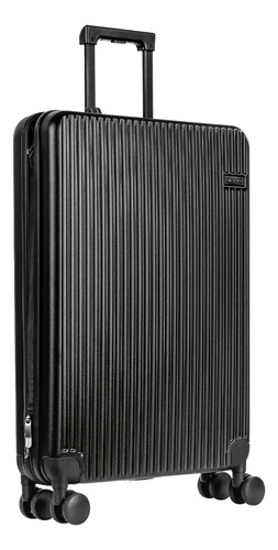 Mala de Viagem Sestini Média Compact com Rodas 360º Preto