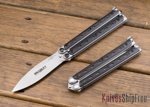 Bradley Kimura Butterfly Balisong Knife Black Cf/usa Bcc903