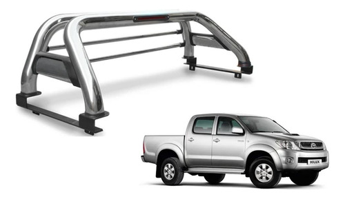 Barra Antivuelco Acero Inox Hilux Vigo 2005-2015