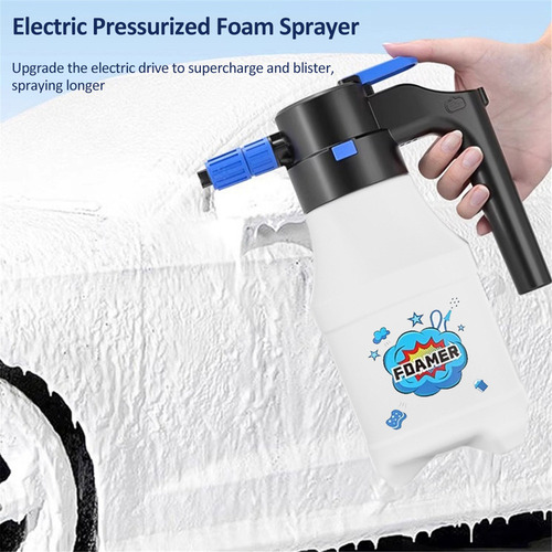Pulverizador De Espuma De Carro Elétrico De 1,5 L Com Usb Re