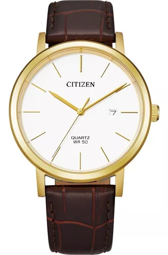 Reloj Citizen Quartz Original Dorado Para Hombre