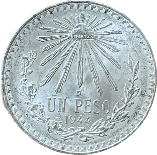 Exhibidor Con 3 Monedas De Plata Antiguas Mexicanas (Usado)
